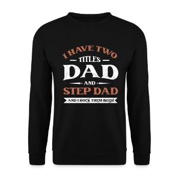 Stepfather Stepfather Stepfather - Unisex Sweatshirt - black - Front - Alina (178cm) & Michal (187cm)