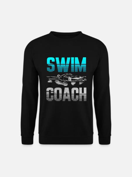 Swim Coach Design Für Schwimmer Und Taucher - Unisex Pullover - Schwarz