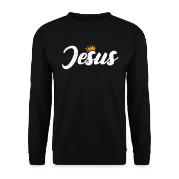 Conception de la foi de Jésus pour les chrétiens - Sweat-shirt Unisexe - noir - Devant - Alina (178cm) & Michal (187cm)