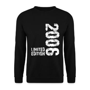 2006 Anniversaire T-Shirt Rétro - Sweat-shirt Unisexe - noir - Devant - Alina (178cm) & Michal (187cm)