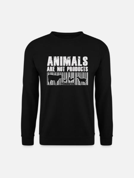 Tiere Sind Keine Produkte, Die Für Den Missbrauch - Unisex Pullover - Schwarz