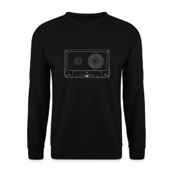 Cassette Tape Components - Unisex Sweatshirt - black - Front - Alina (178cm) & Michal (187cm)