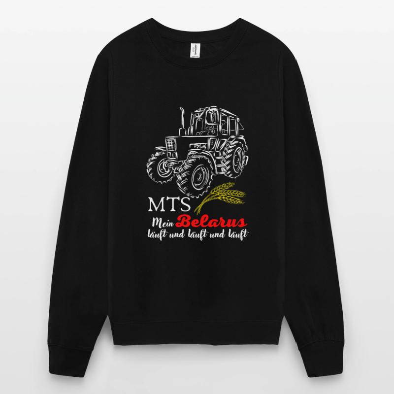 Biélorussie MTS / Ma Biélorussie est en cours d'exécution et en cours d'exécution. nostalgie de la RDA Sweat-shirt Unisexe