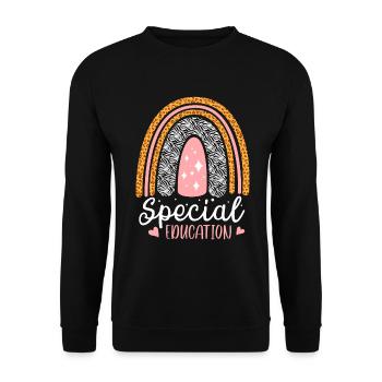 Conception de l’éducation de l’enfance en difficulté pour l’éducation de l’enfance en - Sweat-shirt Unisexe - noir - Devant - Alina (178cm) & Michal (187cm)