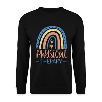 Conception de physiothérapie Pour les physiothérapeutes - Sweat-shirt Unisexe - noir - Devant - Alina (178cm) & Michal (187cm)