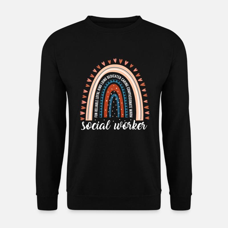 Sozialarbeiter-design Für Wohlfahrtsarbeiter - Unisex Pullover - Schwarz