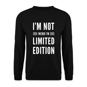I'm Not Weird - Unisex Sweatshirt - black - Front - Alina (178cm) & Michal (187cm)