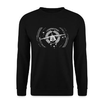 Paratrooper Jumpmaster Aircraft - Unisex Sweatshirt - black - Front - Alina (178cm) & Michal (187cm)