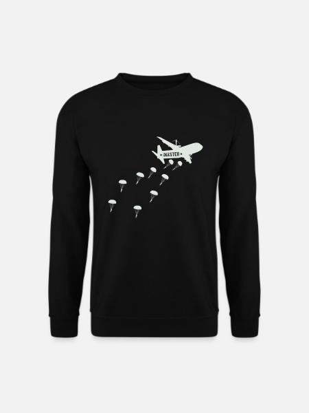 Paratrooper Jumpmaster Airplane Jump Off - Unisex Sweatshirt - black