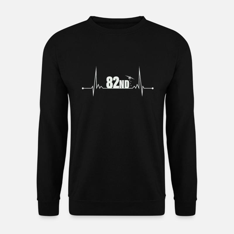 Fallschirmjäger 82ND Herzschlag - Unisex Pullover - Schwarz
