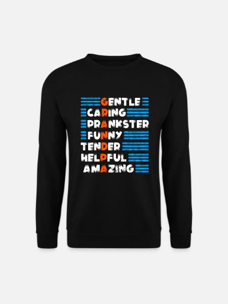 Großvater-qualitäts-entwurf Für Großvater - Unisex Pullover - Schwarz