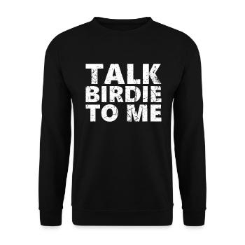 Sprechen Sie Birdie Mit Mir Golf-design Für Einen - Unisex Pullover - Schwarz - Vorne - Alina (178cm) & Michal (187cm)