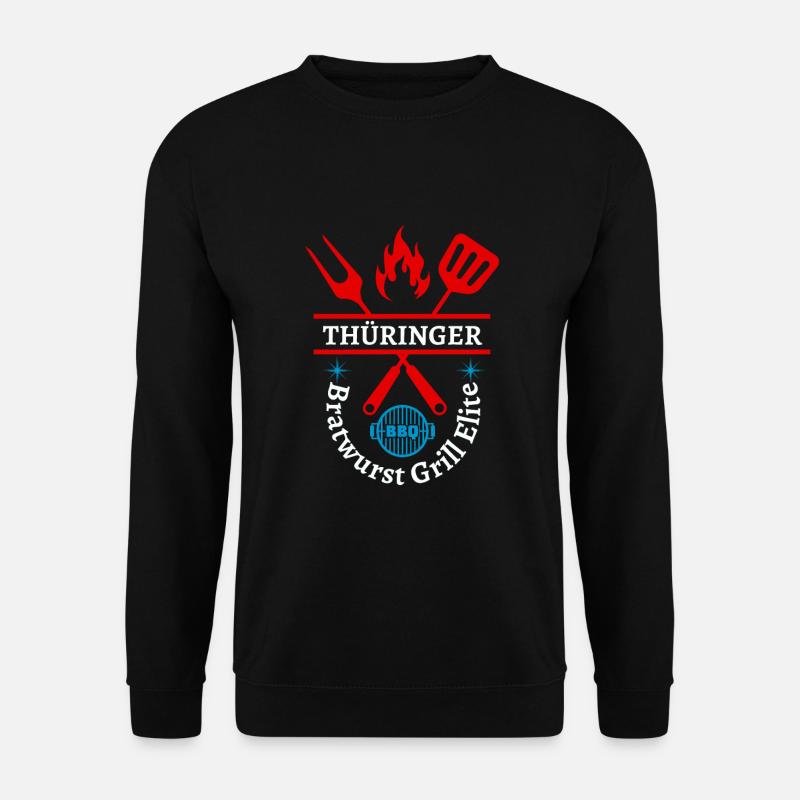 Thüringen-Thüringer Bratwurst Grill Elite - Unisex Pullover - Schwarz
