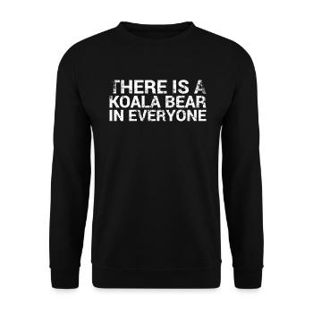 There's a koala bear in every koala design - Unisex Sweatshirt - black - Front - Alina (178cm) & Michal (187cm)