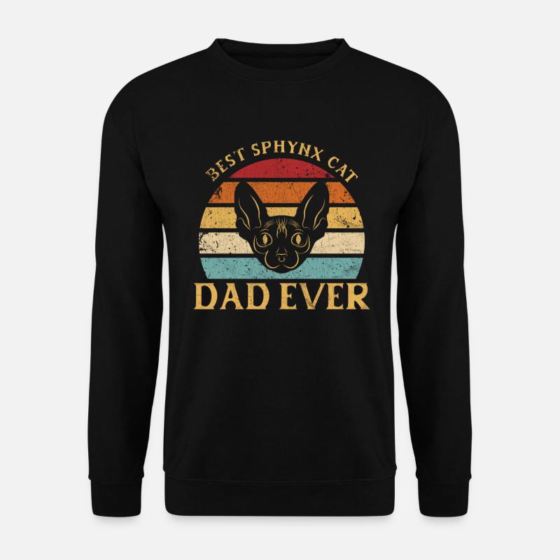 Best Sphynx Cat Father Ever - Unisex Sweatshirt - black