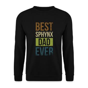Best Sphynx Father Ever Design For - Unisex Sweatshirt - black - Front - Alina (178cm) & Michal (187cm)