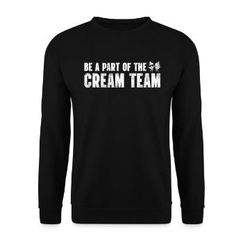 Faites partie de l’équipe Cream for Frozen - Sweat-shirt Unisexe - noir - Devant - Alina (178cm) & Michal (187cm)