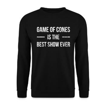 Game of Cones est le meilleur spectacle de tous les temps pour - Sweat-shirt Unisexe - noir - Devant - Alina (178cm) & Michal (187cm)