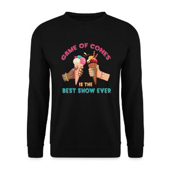 Game of Cones est le meilleur spectacle de tous les temps pour - Sweat-shirt Unisexe - noir - Devant - Alina (178cm) & Michal (187cm)