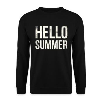 Hallo Sommer-eiscreme-design Für Gefrorene - Unisex Pullover - Schwarz - Vorne - Alina (178cm) & Michal (187cm)