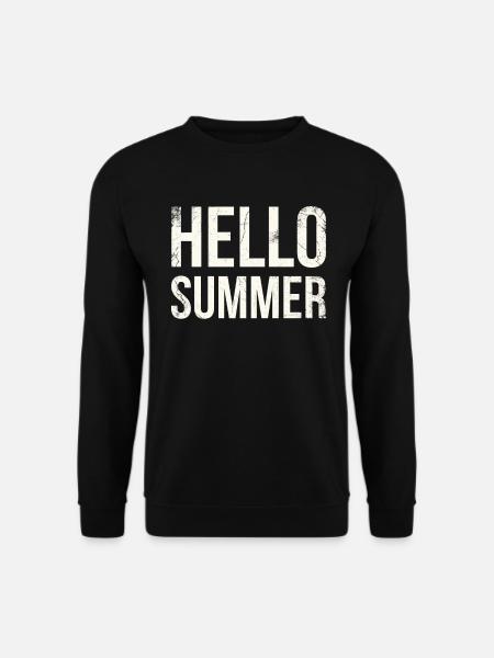 Hallo Sommer-eiscreme-design Für Gefrorene - Unisex Pullover - Schwarz