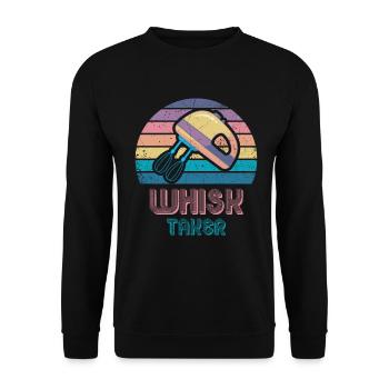 Porte-whiskies pour boulangers ou amateurs de pâtisserie - Sweat-shirt Unisexe - noir - Devant - Alina (178cm) & Michal (187cm)