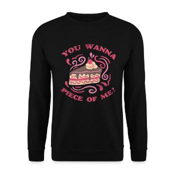 Tu veux un morceau de moi pour les fans de pâtisserie ou de pâtisserie - Sweat-shirt Unisexe - noir - Devant - Alina (178cm) & Michal (187cm)