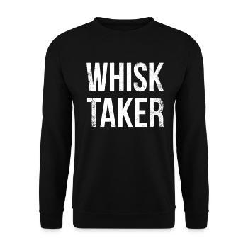 Porte-whiskies pour boulangers ou amateurs de pâtisserie - Sweat-shirt Unisexe - noir - Devant - Alina (178cm) & Michal (187cm)