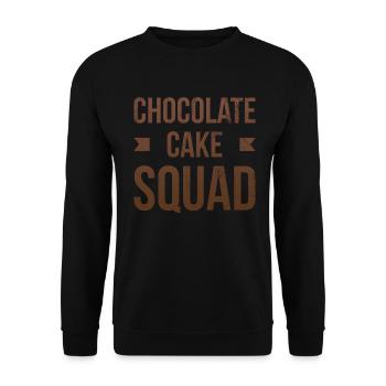 Schokoladenkuchen-trupp Für Bäcker- Oder Backfans - Unisex Pullover - Schwarz - Vorne - Alina (178cm) & Michal (187cm)