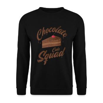 Chocolate Cake Squad For Bakers Or Baking Fans - Unisex Sweatshirt - black - Front - Alina (178cm) & Michal (187cm)