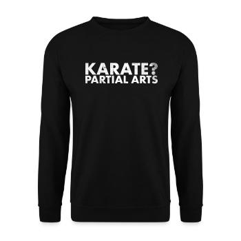 Karate? Partial art for amputees - Unisex Sweatshirt - black - Front - Alina (178cm) & Michal (187cm)