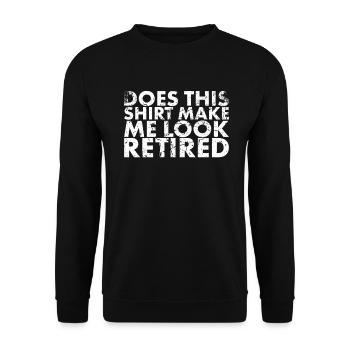 This Chick Is A Retired Design For - Unisex Sweatshirt - black - Front - Alina (178cm) & Michal (187cm)