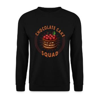 Chocolate Cake Squad pour cuire ou cuire au four - Sweat-shirt Unisexe - noir - Devant - Alina (178cm) & Michal (187cm)