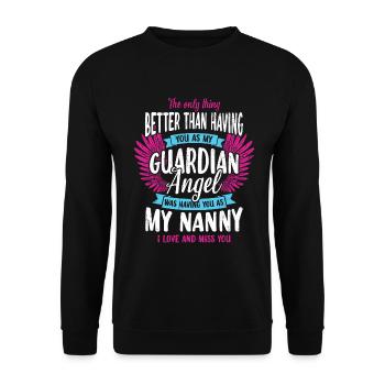 Das Einzige, Was Besser Ist, Als Dich Als Meinen - Unisex Pullover - Schwarz - Vorne - Alina (178cm) & Michal (187cm)