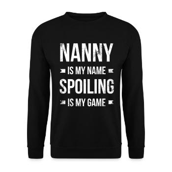 Nounou est mon nom, car la perdition est mon - Sweat-shirt Unisexe - noir - Devant - Alina (178cm) & Michal (187cm)