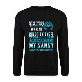 The only thing that is better than you than mine - Unisex Sweatshirt - black - Front - Alina (178cm) & Michal (187cm)