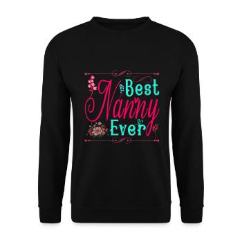 Meilleure nounou de tous les temps pour grand-mère grand-mère - Sweat-shirt Unisexe - noir - Devant - Alina (178cm) & Michal (187cm)