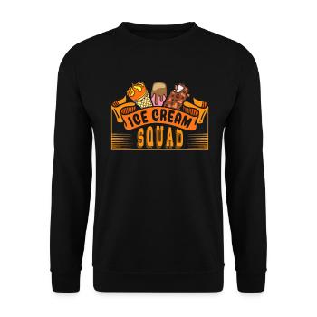 Ice Cream Squad pour les fans de frozen sweet - Sweat-shirt Unisexe - noir - Devant - Alina (178cm) & Michal (187cm)