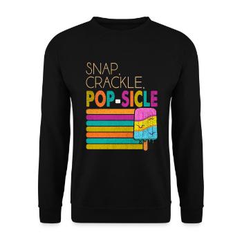 Snap Crackle Pop-sicle Für Gefrorenen Süßen Fan - Unisex Pullover - Schwarz - Vorne - Alina (178cm) & Michal (187cm)