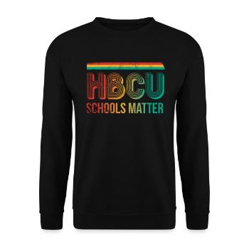 Les écoles Hbcu sont pour les fiers Afro-Américains par - Sweat-shirt Unisexe - noir - Devant - Alina (178cm) & Michal (187cm)