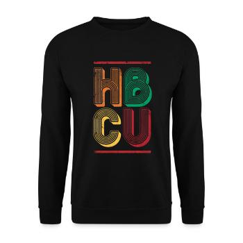 Hbcu For Proud African Americans - Unisex Sweatshirt - black - Front - Alina (178cm) & Michal (187cm)