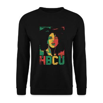 Hbcu For Proud African Americans - Unisex Sweatshirt - black - Front - Alina (178cm) & Michal (187cm)