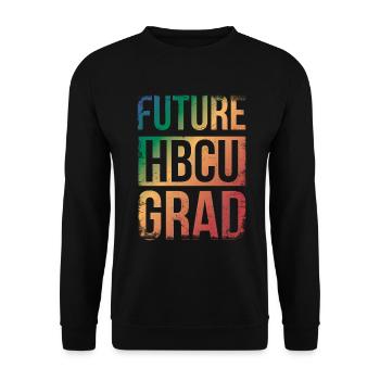 Futur diplômé Hbcu Pour Fier - Sweat-shirt Unisexe - noir - Devant - Alina (178cm) & Michal (187cm)