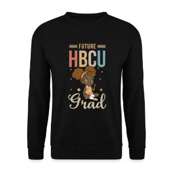 Future Hbcu Grad Für Pride Afroamerikanische - Unisex Pullover - Schwarz - Vorne - Alina (178cm) & Michal (187cm)