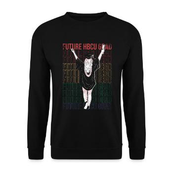 Futur diplômé Hbcu Pour Fier - Sweat-shirt Unisexe - noir - Devant - Alina (178cm) & Michal (187cm)