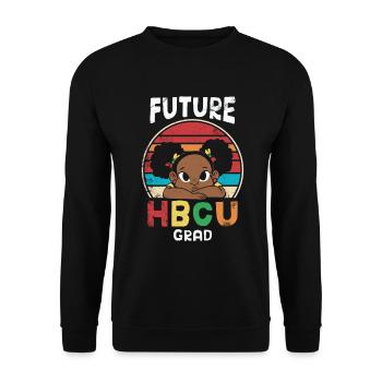 Zukünftiger Hbcu-absolvent Für Stolze - Unisex Pullover - Schwarz - Vorne - Alina (178cm) & Michal (187cm)