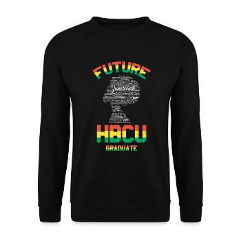Futur diplômé Hbcu Pour Fier - Sweat-shirt Unisexe - noir - Devant - Alina (178cm) & Michal (187cm)