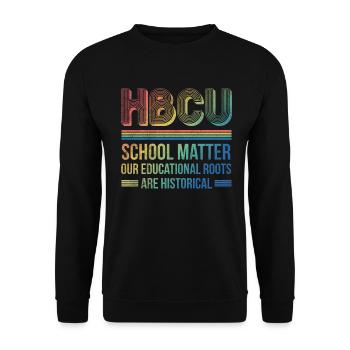 Hbcu School Matter Nos racines éducatives - Sweat-shirt Unisexe - noir - Devant - Alina (178cm) & Michal (187cm)
