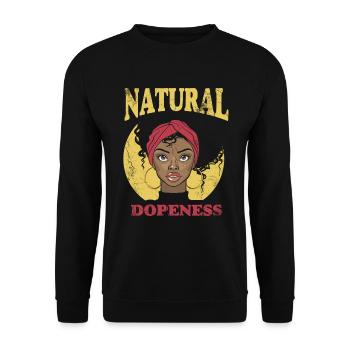 Stupidité naturelle pour les fiers Afro-Américains - Sweat-shirt Unisexe - noir - Devant - Alina (178cm) & Michal (187cm)