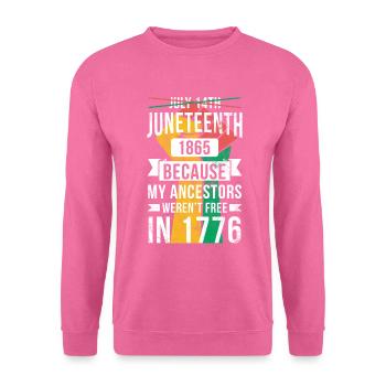 14 juillet 1865 Parce que je suis fier - Sweat-shirt Unisexe - rose - Devant
